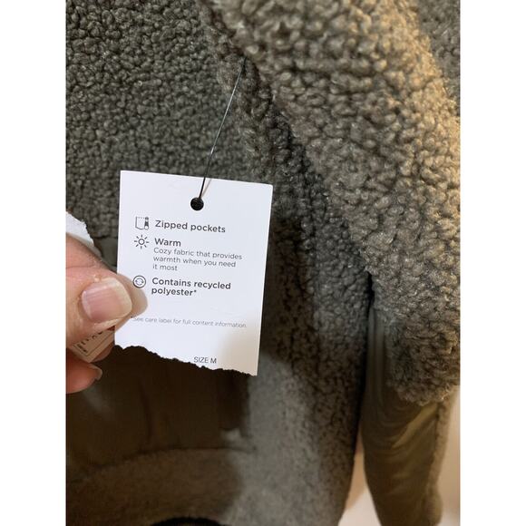 FLX Sherpa Fleece 1/4 Zip Pullover Men's Medium Olive‎ Green Outdoors Hunt Fish - Picture 5 of 13